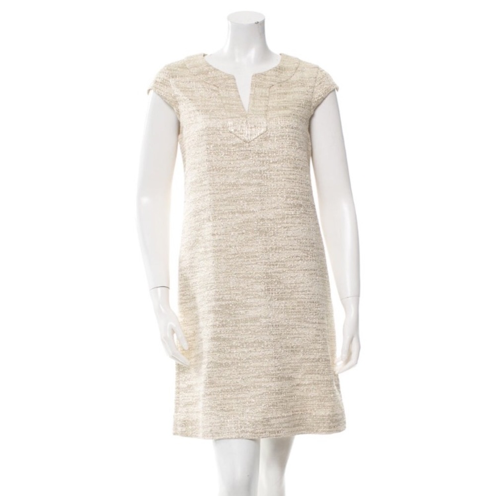 Kate Spade Gold Speckled Midi Dress